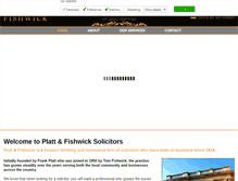 Tablet Screenshot of plattandfishwick.co.uk